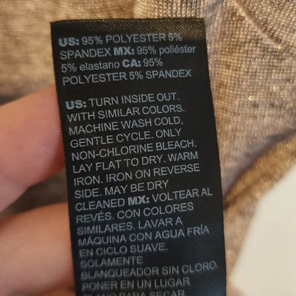 WHBM Metallic Power Tee, Size S, Like New - Picture 4 of 4